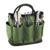 Custom sturdy oxford garden tool tote bag gardening tools organizer lawn yard bag