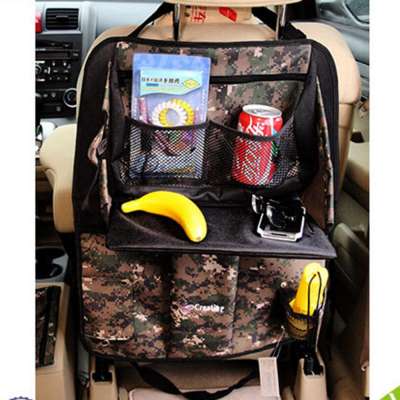 Fashion Design Versatile Car Back Seat Tray Camouflage Car Seat Back Organizer